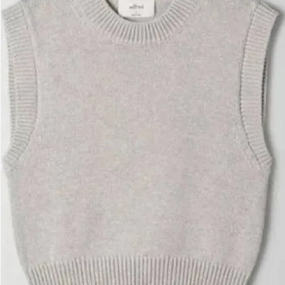 Aritzia Wilfred Sleeveless Alps Vest Sweater size s gray